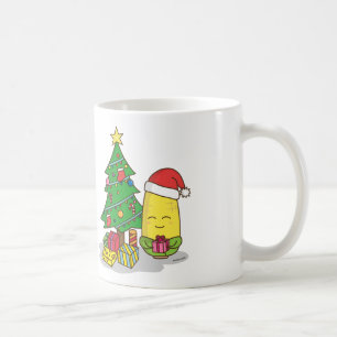 Niedliche Mais-Weihnachtsbaum-Dekorationen Kaffeetasse