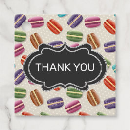 Niedliche Makaronmuster mit Extravagantem Rahmen Geschenkanhänger