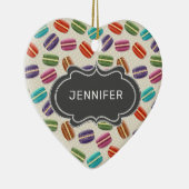 Niedliche Makaronmuster mit Extravagantem Rahmen Keramik Ornament (Rechts)