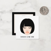 niedliche Make-up-Künstlerin für jeden Zweck Note Mitteilungskarte (Vorderseite/Rückseite Beispiel)