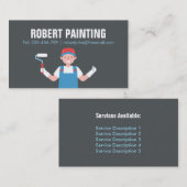 Niedliche Maler-Malerservice-Visitenkarte Visitenkarte (Vorne/Hinten)