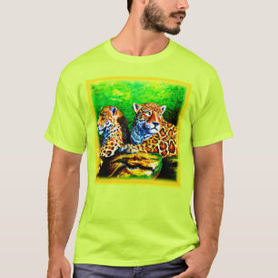 Niedliche Malerei der Jaguars. Jetzt kaufen T-Shirt