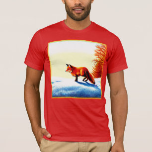 Niedliche Malerei eines Rotfuchs. Jetzt kaufen T-Shirt