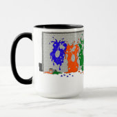 Niedliche Malerei malt PferdeCartoon Tasse (Links)