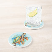 Niedliche Malerschildkröte Getränkeuntersetzer (Seite)