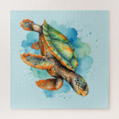 Niedliche Malerschildkröte Puzzle (Horizontal)