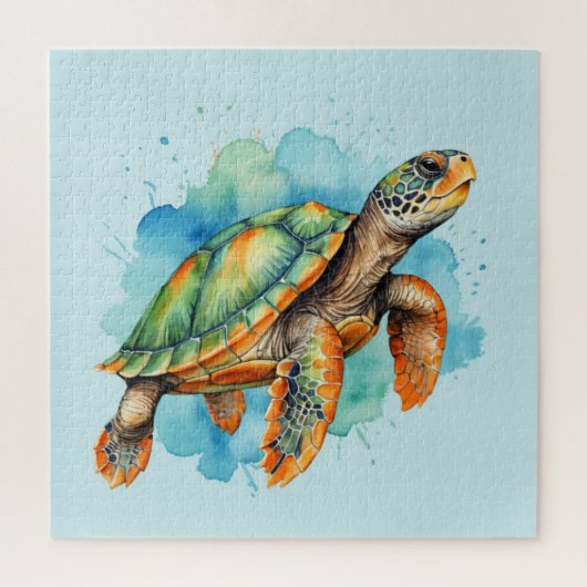 Niedliche Malerschildkröte Puzzle (Vertikal)