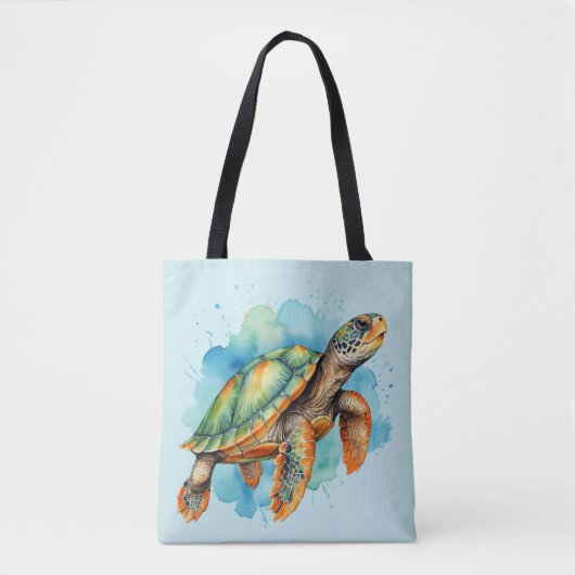 Niedliche Malerschildkröte Tasche (Vorderseite)