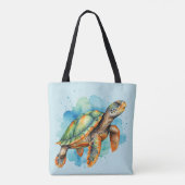 Niedliche Malerschildkröte Tasche (Rückseite)