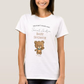 Niedliche Mama als Teddy Bear Baby Dusche T-Shirt (Vorderseite)