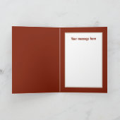 Niedliche Mama Baby anpassbar Hirsche Karte (Innenseite)