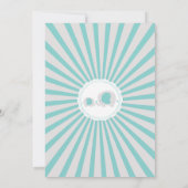 Niedliche Mama Baby Elephant Boys Kinderdusche Einladung (Rückseite)