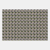 Niedliche Mama Baby individuell anpassbarer Sketch Geschenkpapier Set (Vorderseite)