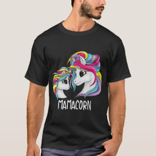 Niedliche Mama Baby Mama Unicorn Funny Mamacorn Ge T-Shirt