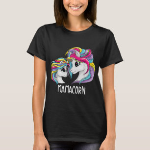 Niedliche Mama Baby Mama Unicorn Funny Mamacorn Ge T-Shirt