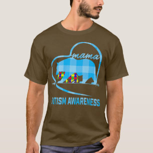 Niedliche Mama Bär Autismus Sensibilisierung für M T-Shirt