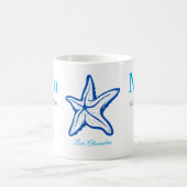 Niedliche Mama Blue Starfish Beachy Kaffee Tasse (Mittel)