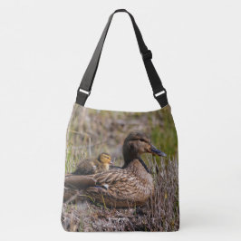 Niedliche Mama Chillin' Mallard Duck & Baby Duckli Tasche