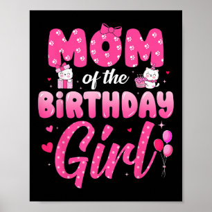 Niedliche Mama der Geburtstagsparty Funny Birthday Poster