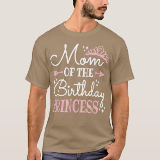 Niedliche Mama der Geburtstagsprinzessin Funny Mom T-Shirt