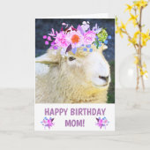 Niedliche Mama Geburtstag Karte (Gelbe Blume)