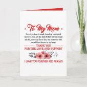 Niedliche Mama Gedicht hinzufügen Gefühle Mutterta Karte (Vorderseite)