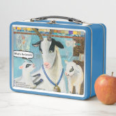 Niedliche Mama Goats Art Metal Lunch Box (Beispiel)