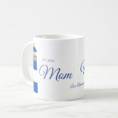 Niedliche Mama Herz Hummingbird Tasse Grüner Kaffe (Vorderseite Links)