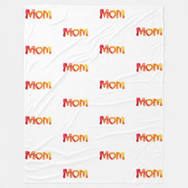 Niedliche Mama | Herzlicher Muttertag Fleecedecke