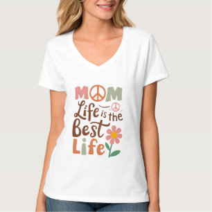 Niedliche Mama Leben am besten Leben T-Shirt