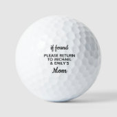 Niedliche Mama Personalisierte Golfplätze Golfball (Vorderseite)