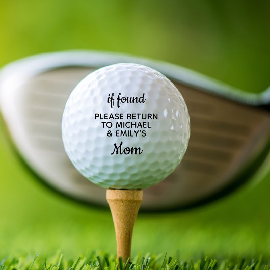 Niedliche Mama Personalisierte Golfplätze Golfball