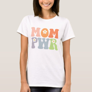Niedliche Mama Power Vintag Hippie T-Shirt