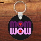 Niedliche Mama Reflexion mit Herzen Schlüsselanhänger (Vorderseite)