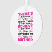 niedliche Mama Stimmung fügen Text Weihnachtsschmu Ornament (Vorderseite)