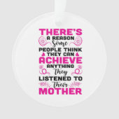 niedliche Mama Stimmung fügen Text Weihnachtsschmu Ornament (Vorderseite)