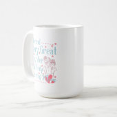 niedliche Mama-Tochter-Gedicht wird Monogramm hinz Kaffeetasse (Vorderseite Links)