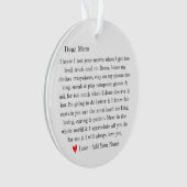 Niedliche Mama Typografie Brief Personalisiert Ornament (Vorderseite)