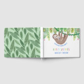 Niedliche Mama und Baby Boy Sloth Gästebuch (Voll)