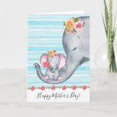 Niedliche Mama und Baby Mother Day Karte (Vorderseite)