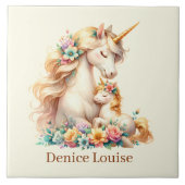 Niedliche Mama und Babyausstattung Fliese (Vorderseite)