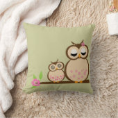 Niedliche Mama- und Babyeule Kissen (Decke)