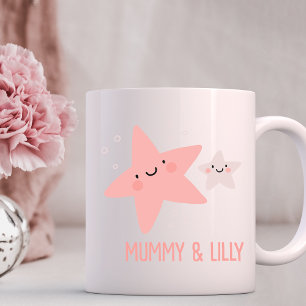 Niedliche Mama- und Babystare , Maßgeschneiderte K Kaffeetasse