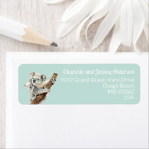 Niedliche Mama und Babywasserfarbe Koala auf hellg