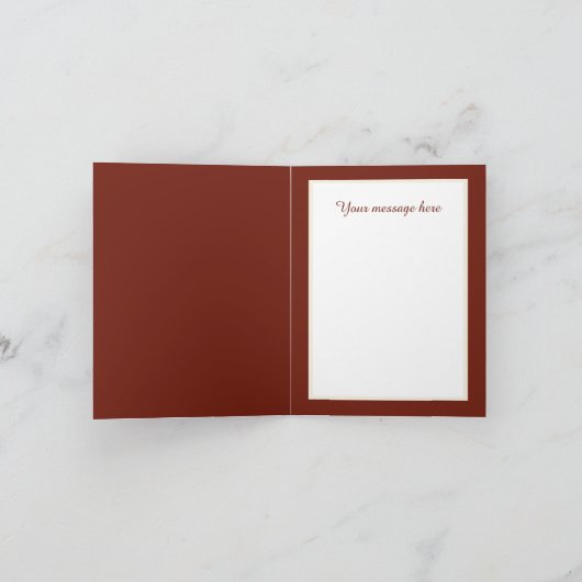 Niedliche Mama und Hirsche hinzufügen Dankeskarte (Innenseite)