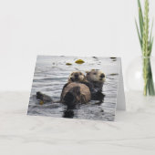 Niedliche Mama und Hochseefischerei Karte (Vorderseite)