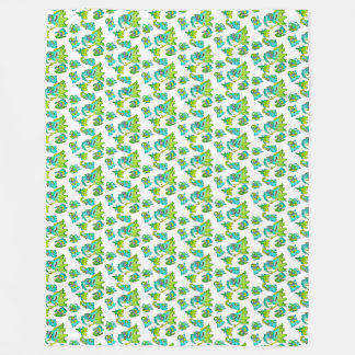 Niedliche Mama und Kinder Fleecedecke