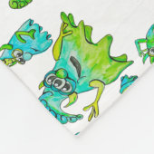 Niedliche Mama und Kinder Fleecedecke (Ecke)