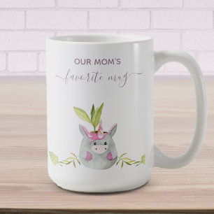 Niedliche Mama Unicorn Kaffeetasse