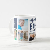 Niedliche Mama von Boys Foto Collage Kaffeetasse (Vorderseite Links)